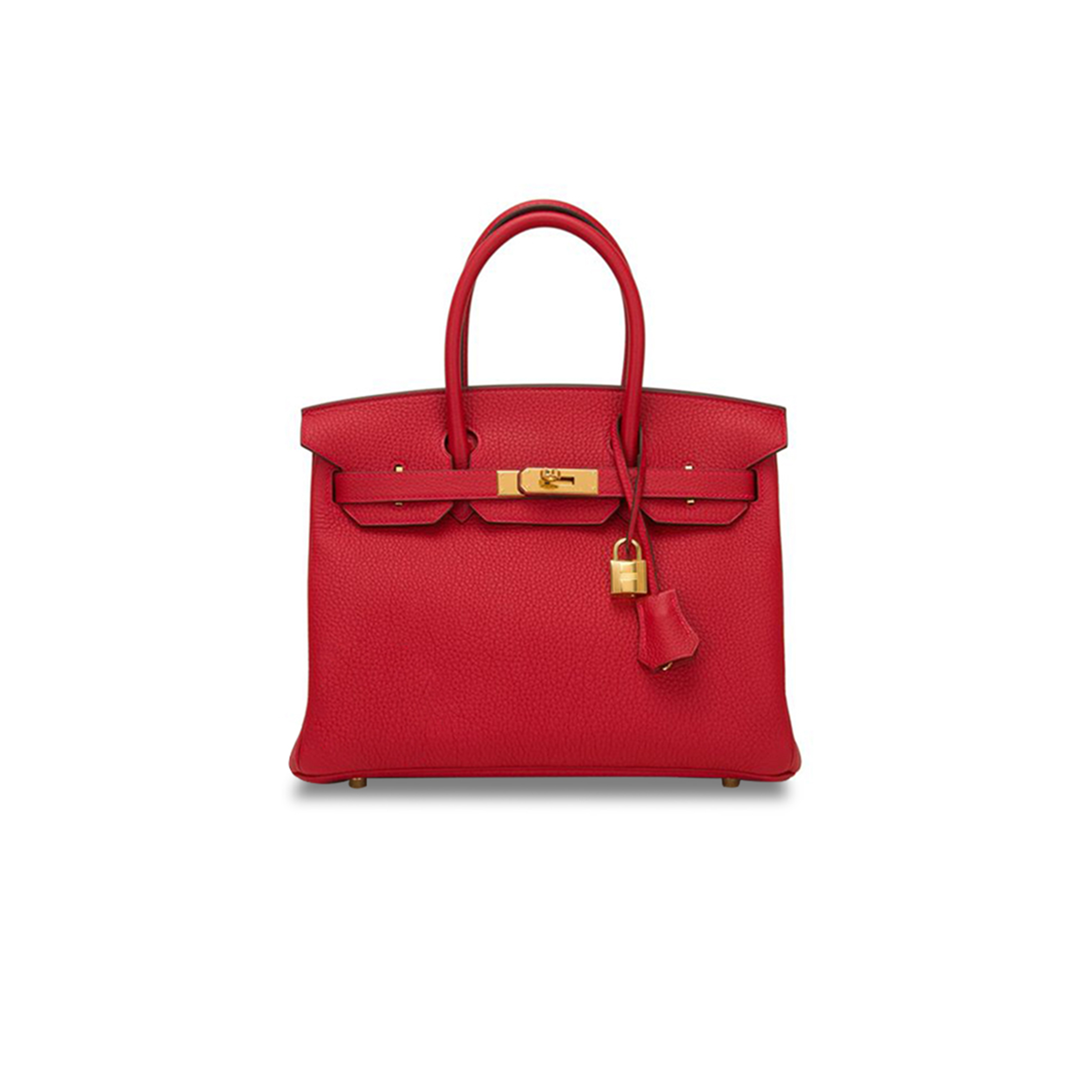H**mes birkin 25 togo rouge casaque gold hardware (25*20*13cm)